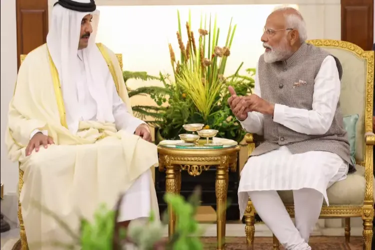 Modi and the Emir of Qatar reiterated their resolve to strengthen the strategic partnership.