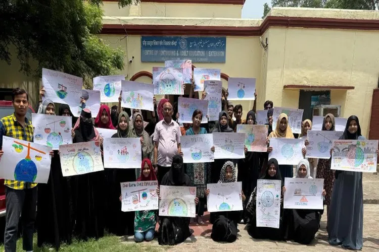 Poster competition organized at AMU on World Population Day.