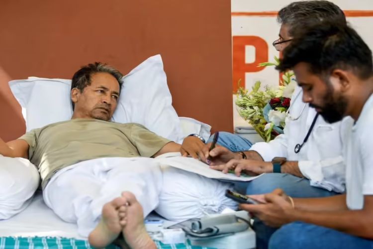  indefinite hunger strike after Wangchuk was taken to hospital.