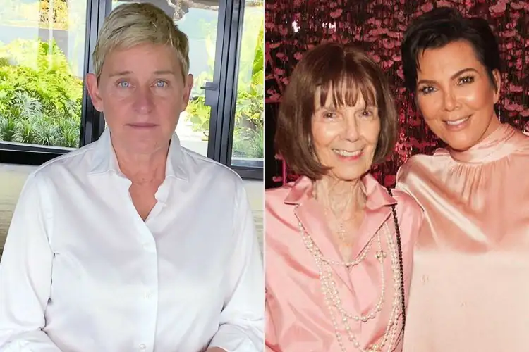 Ellen DeGeneres sends condolences to Kris Jenner following her mother MJ Shannon's passing