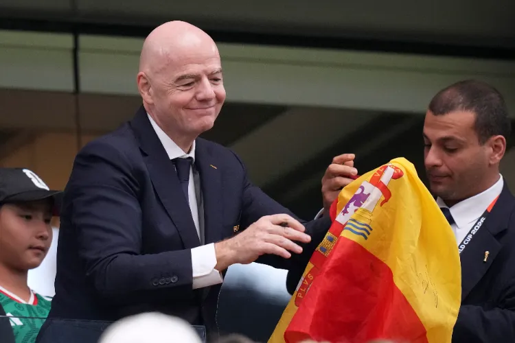 Infantino congratulated Spain on becoming world champions.