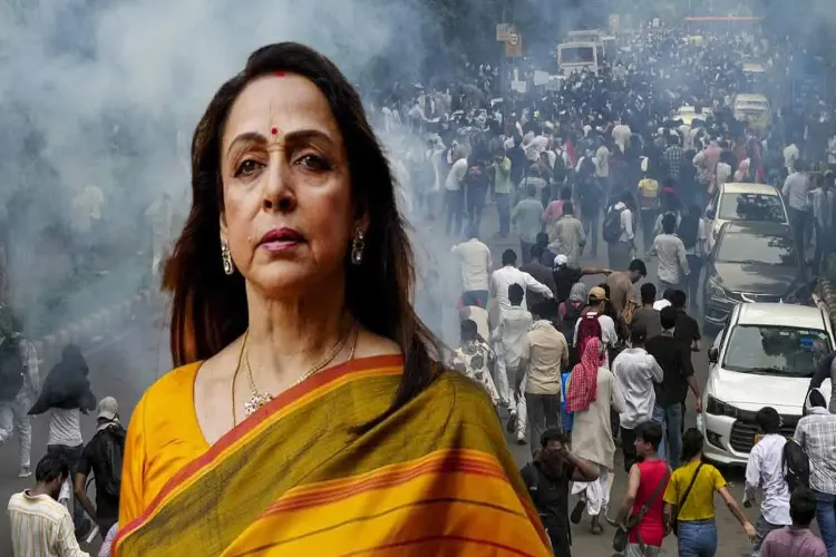 Hema Malini questions the protests; debate ensues.