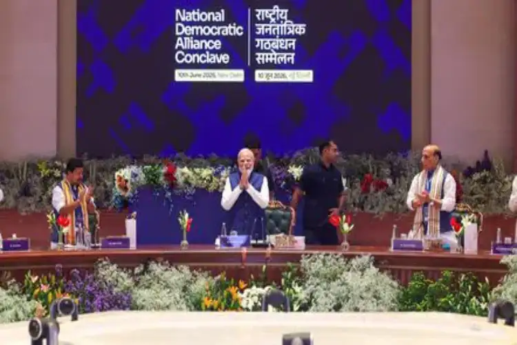 NDA's 'Mangal Milan' meeting begins in Parliament
