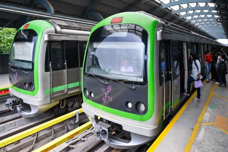 Bengaluru's Green Line Metro services were briefly affected due to power outage.