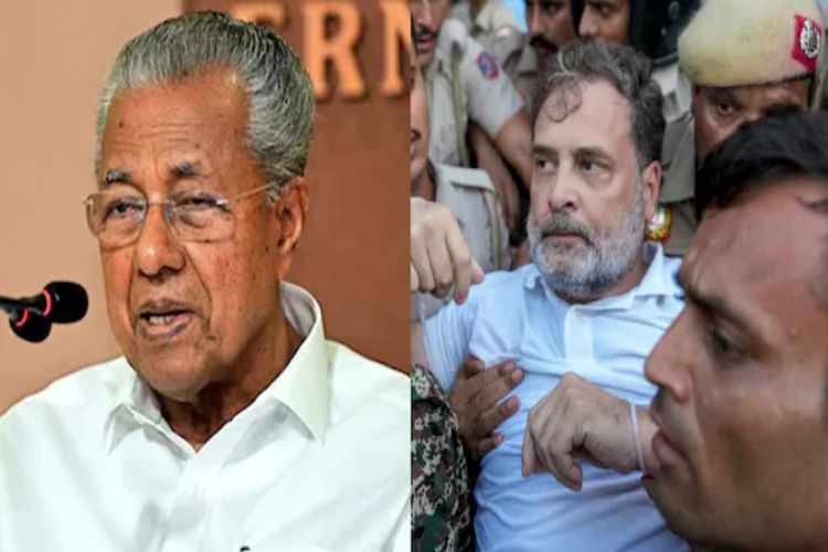 Pinarayi Vijayan condemned the detention of Rahul Gandhi