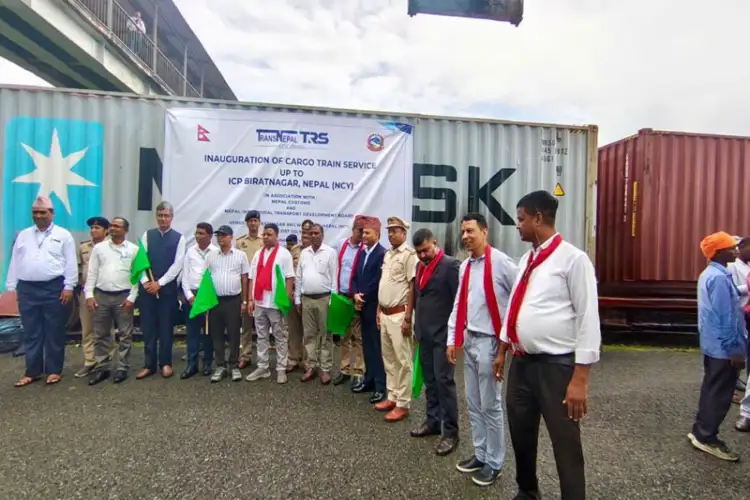 First direct freight train from India reaches Nepal Customs Yard, giving major push to bilateral trade