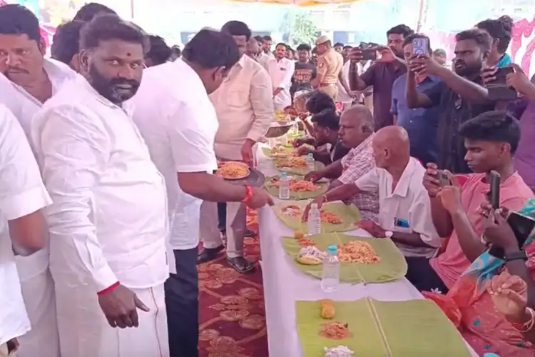 Tamil Nadu Ministers serve biryani, distribute saplings as fans celebrate release of CM Vijay's final film 'Jana Nayagan' in Kanchipuram