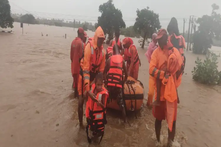 NDRF rescues 67 people from floodwaters in Gujarat's Navsari; operation underway