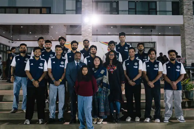 Indian envoy to Zimbabwe Bramha Kumar hosts Team India in Harare ahead of second T20I
