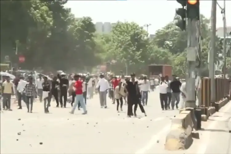 NEET protest turns violent in Bihar, cops injured; Tej Pratap Yadav detained in Patna