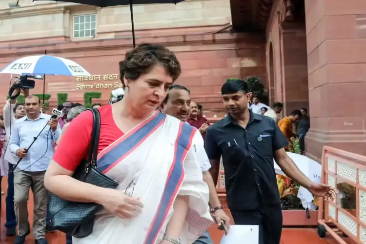 Priyanka Gandhi Vadra visits Wayanad landslide site in Kalladi, takes stock of situation