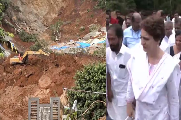 Priyanka Gandhi visits landslide-hit area in Wayanad, meets victims