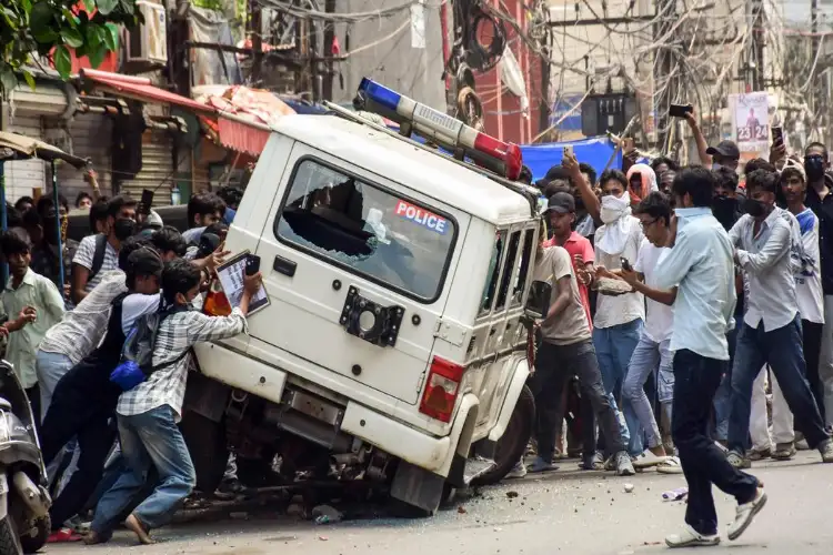 Action taken against cops seen firing AK-47 during student protest in Bihar: Siwan SP