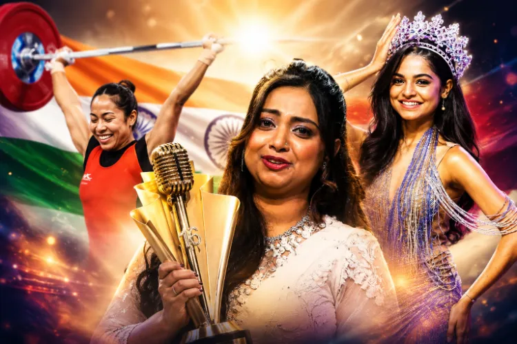 A Golden Day for India's Daughters: Jyotirmayi Nayak (Singing), Prasuchi Panda (Fashion), and Mirabai Chanu have made their mark at the Commonwealth Games 2026.