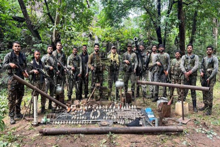 Eight Naxalites carrying a bounty of Rs 49 lakh surrender in Bijapur, Chhattisgarh.