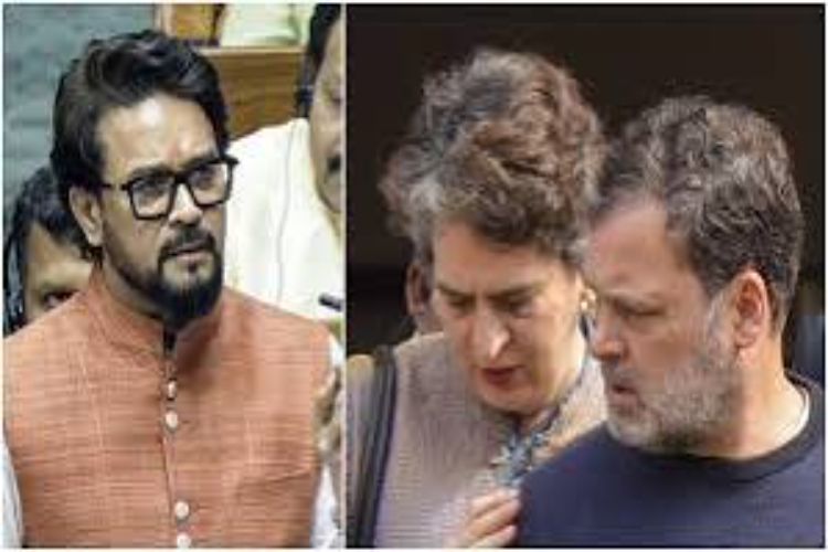 Rahul, Priyanka violating rules of the House by making fabricated allegations in Lok Sabha: Thakur