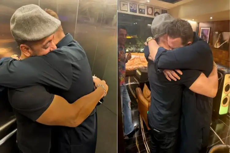 Salman Khan reunites with Sanjay Dutt, calls him 