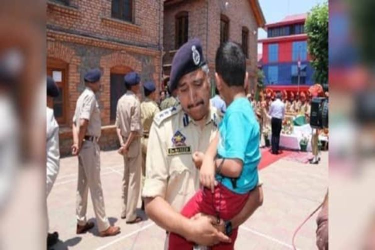  the son of the policeman killed in the Anantnag terror attack.