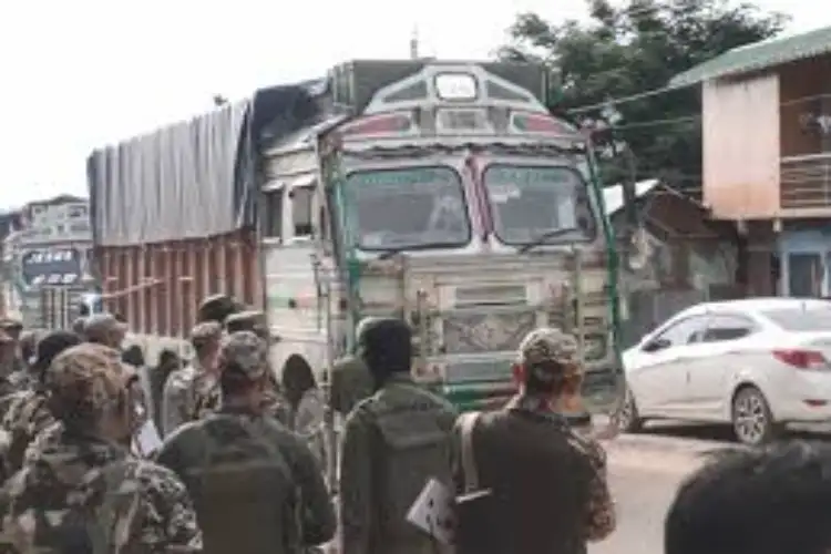Manipur: Petrol product transporters stay away from convoy of trucks escorted by CRPF from Imphal
