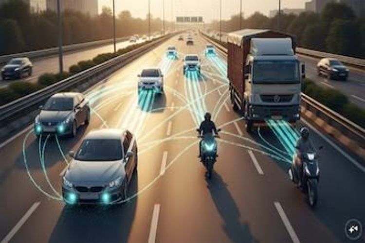 communication technology to prevent road accidents through 'mutual communication' between vehicles
