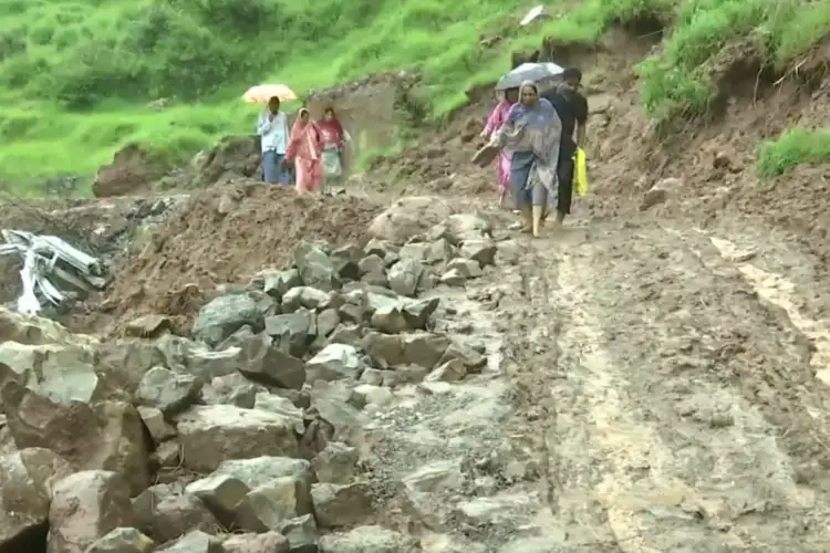 Rainfall causes extensive damage to roads, public infrastructure in J-K's Rajouri, restoration work underway