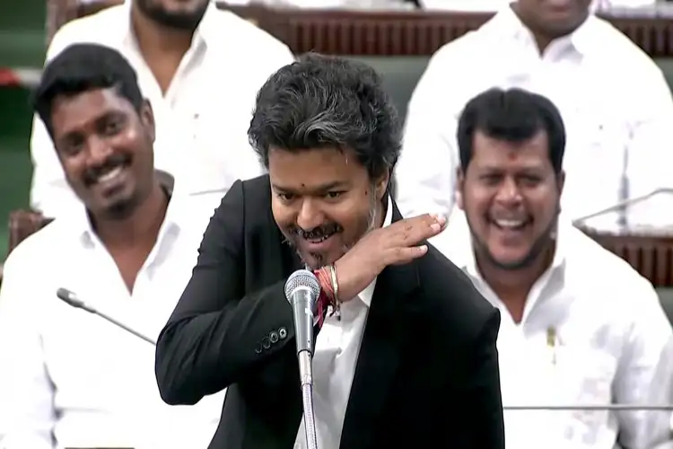 Tamil Nadu CM Vijay, LoP Udhayanidhi reach assembly ahead of maiden budget presentation