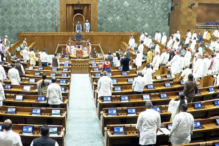 Parliament Monsoon Session: Lok Sabha adjourned till 2 pm; Rajya Sabha till noon; LS pays homage to Hiroshima, Nagasaki victims