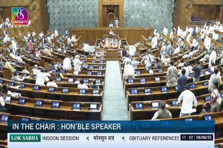 Lok Sabha pays tribute to freedom fighters who participated in the Quit India Movement