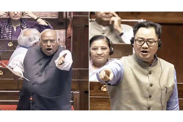 Kharge demands Amit Shah's statement in Rajya Sabha; Rijiju says 