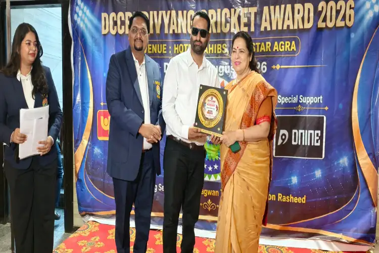  Sayed Shah Aziz Honoured with “Best Player of the Year – Divyang Cricket” Award