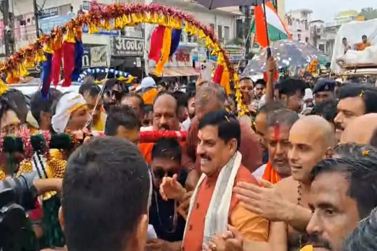 MP CM Yadav participates in Sanskar Kanwar Yatra in Jabalpur