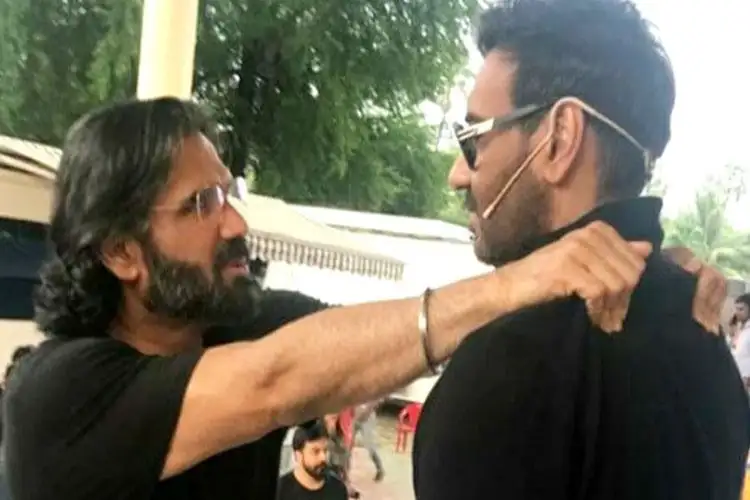 Ajay Devgn shares rare vintage photo to wish Suniel Shetty on 65th birthday