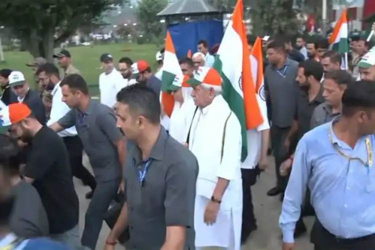 J-K: LG Manoj Sinha flags off Tiranga Rally in Srinagar; Dy CM emphasizes 