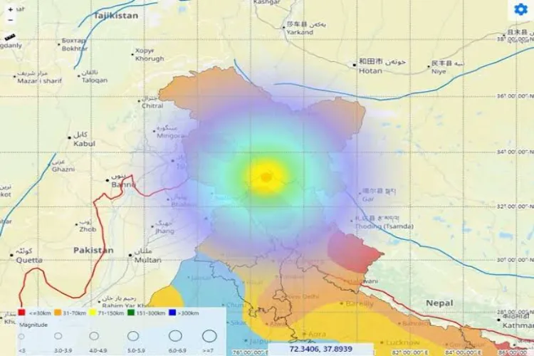3.0 magnitude earthquake in Chamba, Himachal