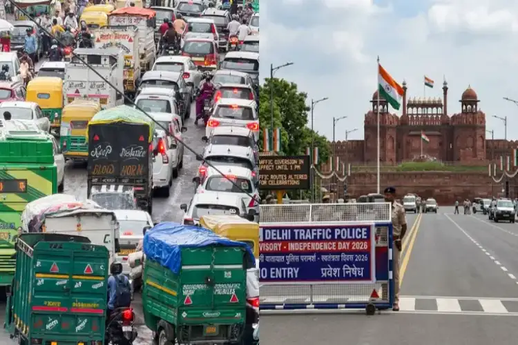 Delhi Traffic Police announces major restrictions, diversions around Red Fort ahead of Independence Day
