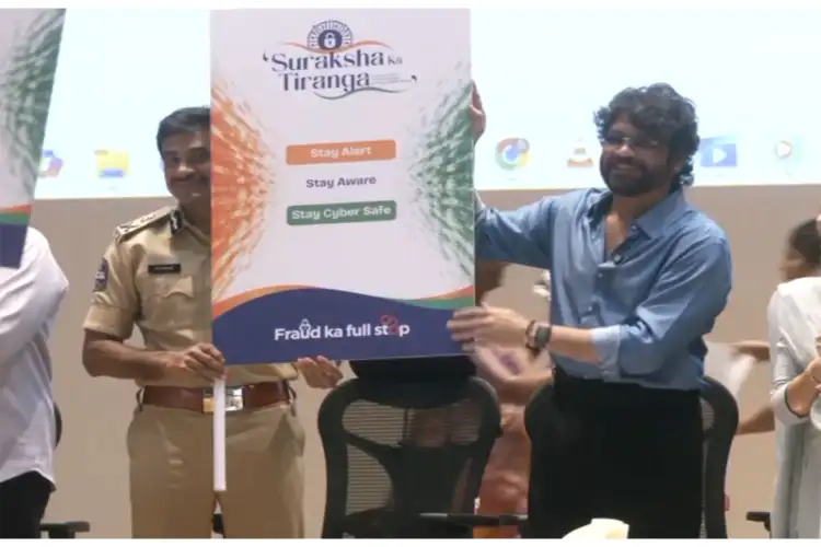 Akkineni Nagarjuna attends 'Suraksha Ka Tiranga' cyber awareness event in Hyderabad