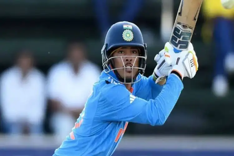 Former U-19 captain Saharan hits a double century in the final.