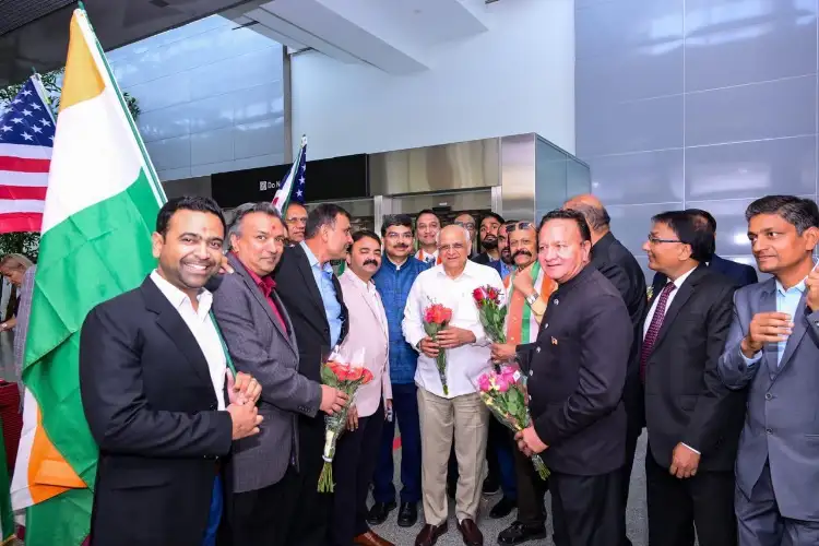 Gujarat delegation led by CM Bhupendra Patel arrives in San Francisco