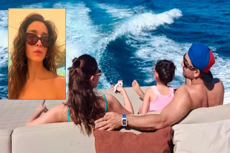 Alia Bhatt shares vacation photos with Raha and Ranbir.