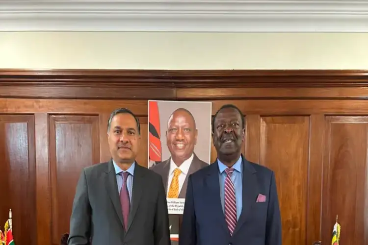 Indian High Commissioner appraises Kenyan Cabinet Secretary on bilateral developments