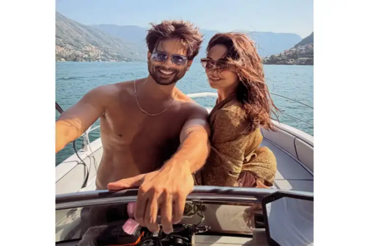 Shahid Kapoor, Mira Kapoor soak up the sun on Lake Como getaway