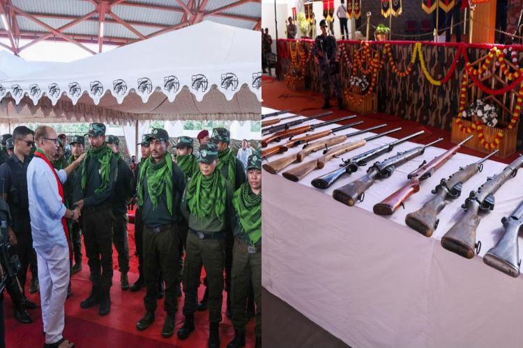 46 militants of banned outfit KCP (Taibanganba) surrender in Manipur