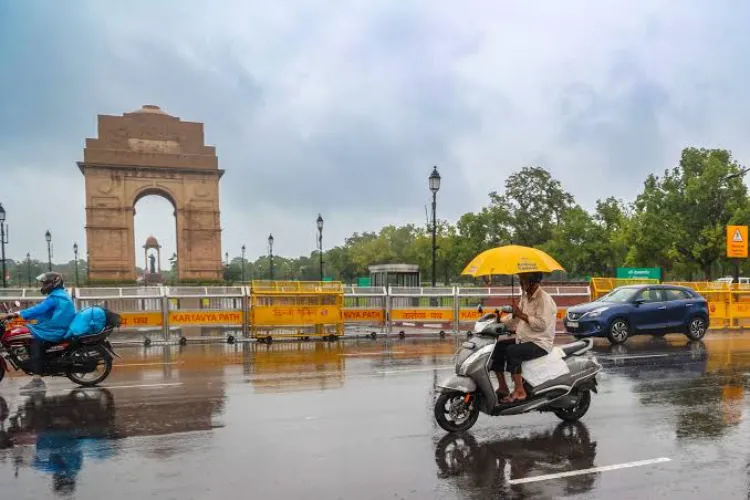 Relief from heat and humidity in Delhi due to heavy rain.