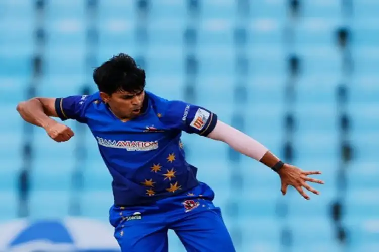 Kartik Tyagi breaks middle stump with a 149kph yorker; credits UPT20 league for his comeback