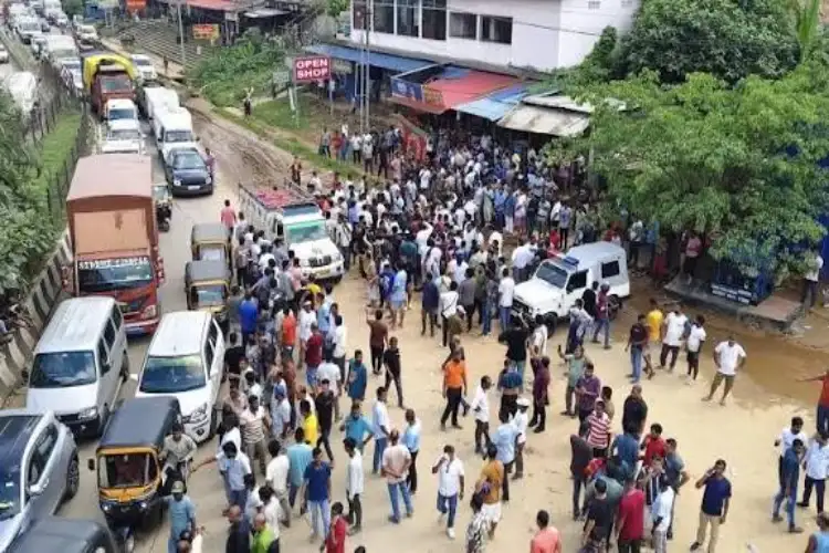 Meghalaya: Long queues at Shillong petrol pumps amid fuel disruption concerns