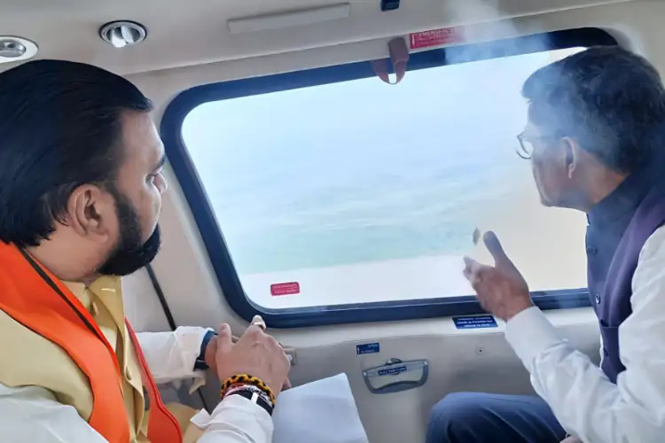 Bihar CM Samrat Choudhary visits Gandak River, conducts aerial survey of flood-hit areas amid Nepal deluge