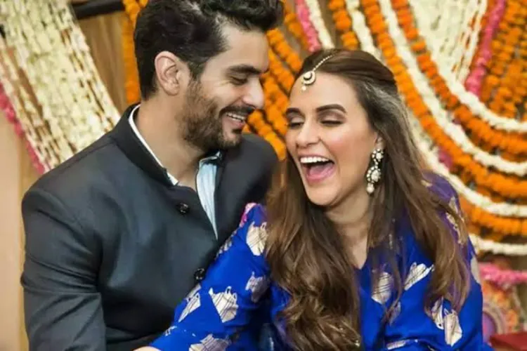 Angad Bedi's special message on Neha Dhupia's birthday.