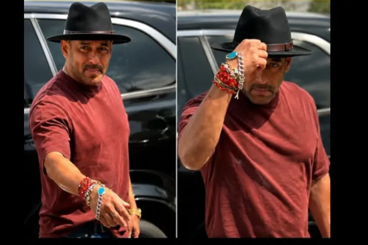 Salman Khan celebrated Raksha Bandhan with his family; his wrist was adorned with multiple rakhis.
