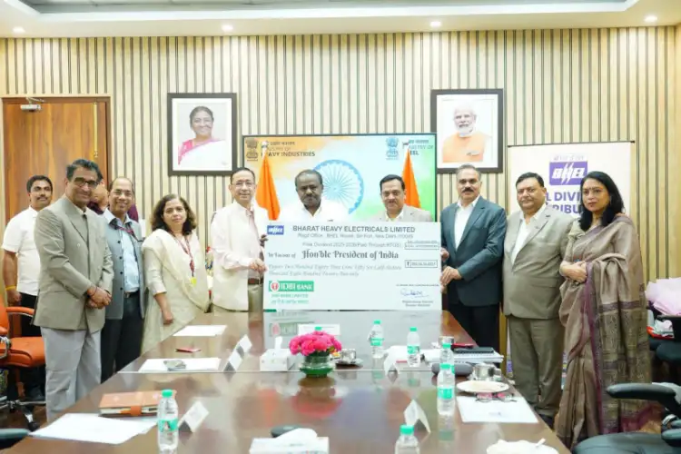 BHEL dividend payout to Centre rises over 2.5 times to Rs 283.56 crore for FY26