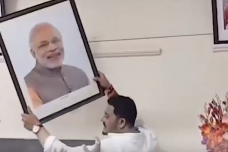 Two MNS workers arrested for removing PM's photo from Pune college wall